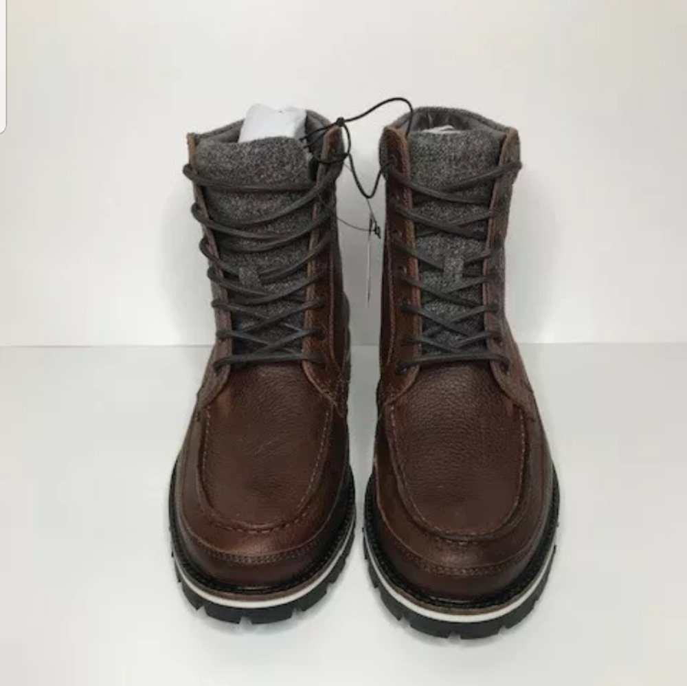 Express Men Wool Cuff Lace-up Boots